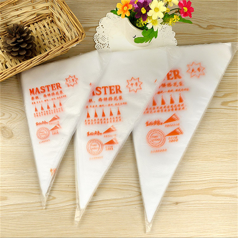 Piping Bag Disposable - Pastry Piping Sleeves รั่วทิ้งกระเป๋าขนมเค้กอุปกรณ์ตกแต่งเบเกอรี่กระเป๋าเข็มฉีดยา Icing ครีมบีบ