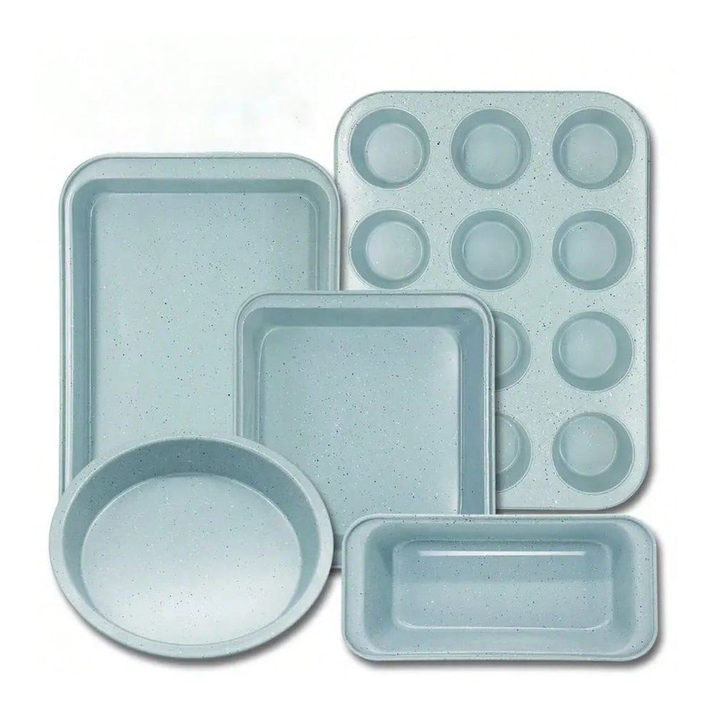 Kitchen Baking Pan - ชุดอุปกรณ์อบขนม 10 ชิ้น, อุปกรณ์อบขนมแบบไม่ติดกระทะ, ทำจากเหล็กคาร์บอน, รวมอุปกรณ์เสริมสำหรับการอบขนม
