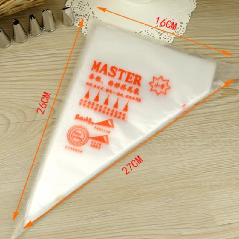 Piping Bag Disposable - ถุงท่อขนาดใหญ่ 100 ชิ้นถุงขนมแบบใช้แล้วทิ้ง, ท่อไอซิ่งหนาถุงขนมสําหรับ Frosting ตกแต่งเค้ก