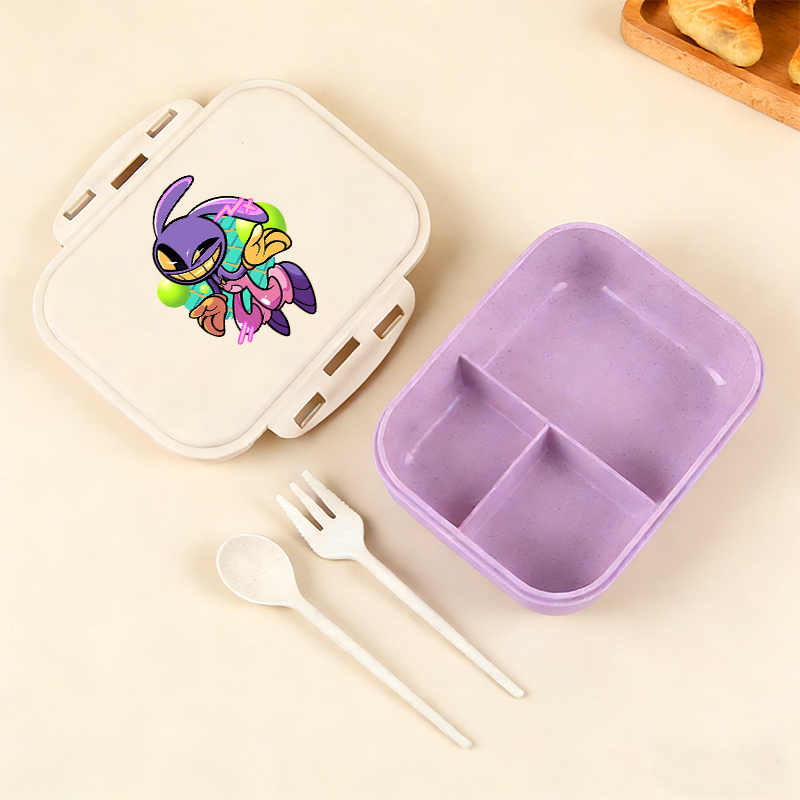 Kitchen Baking Gifts - อะนิเมะอะเมซิ่ง ดิจิตอล เซอร์คัสกล่องอาหารกลางวัน กล่องเบนโตะแบบพกพา อุปกรณ์นักเรียน กล่องเก็บอาหาร