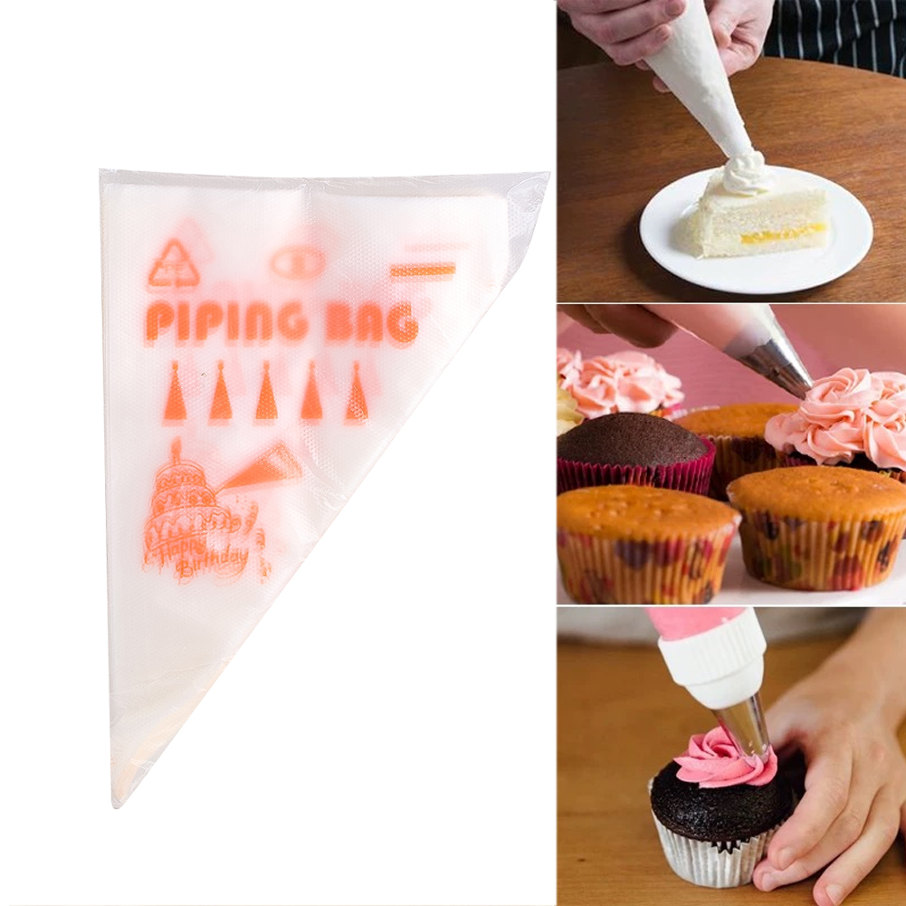 ถุงบีบครีมแบบหนา 100 ชิ้น ถุงบ - Piping Bag Disposable บทวิจารณ์และราคา