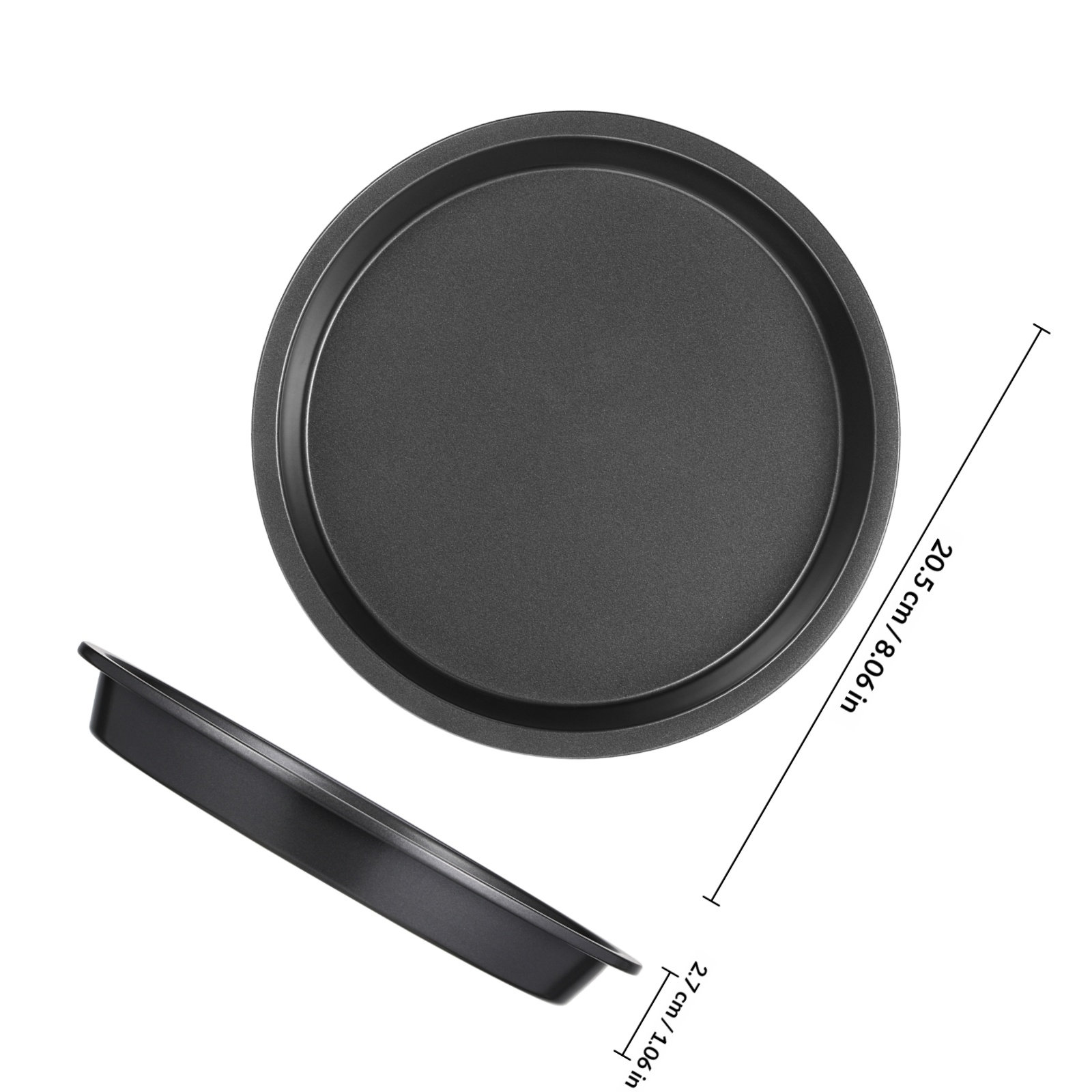 ถาดอบพิซซ่าทรงกลมทำจากเหล็กคาร - Kitchen Oven Baking Pans บทวิจารณ์และราคา