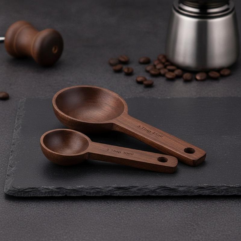 ช้อนตวงไม้ 7.5-45 มล. แบบพกพา  - Kitchen Baking Gifts บทวิจารณ์และราคา
