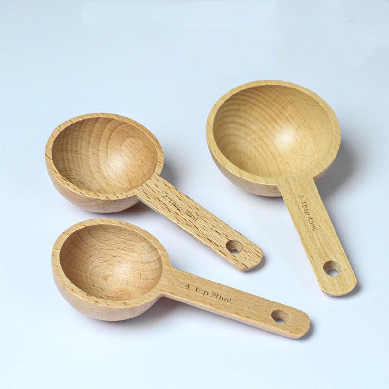 ช้อนตวงไม้ 7.5-45 มล. แบบพกพา  - Kitchen Baking Gifts บทวิจารณ์และราคา