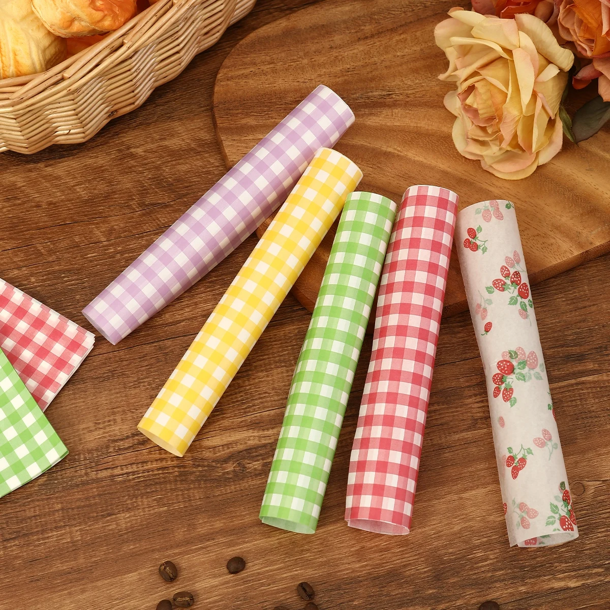 50 ชิ้น Oilproof กระดาษห่อสําห - Kitchen Baking Gifts บทวิจารณ์และราคา