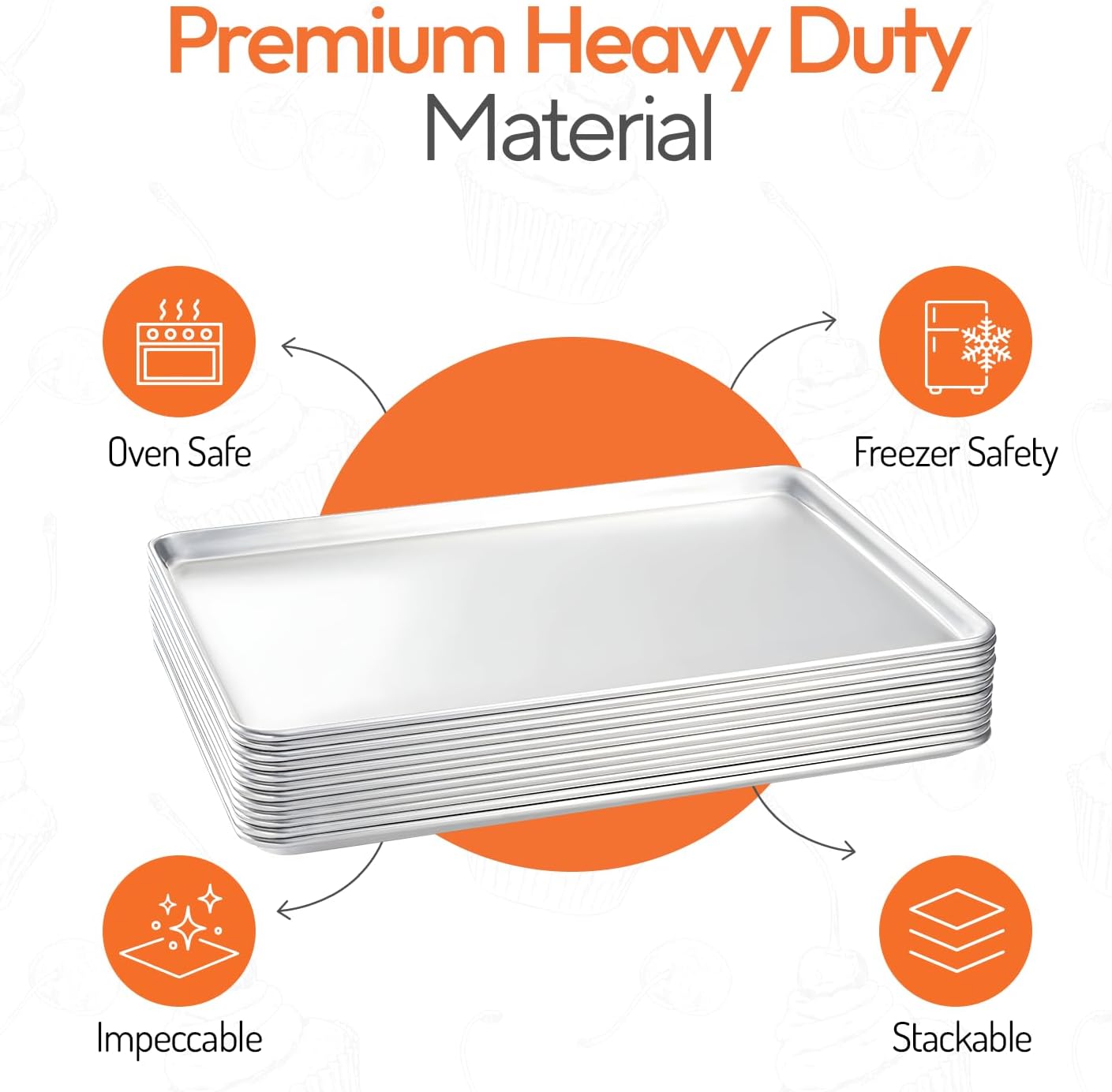ชุดถาดอบขนมอลูมิเนียมขนาดใหญ่ส - Kitchen Oven Baking Pans บทวิจารณ์และราคา