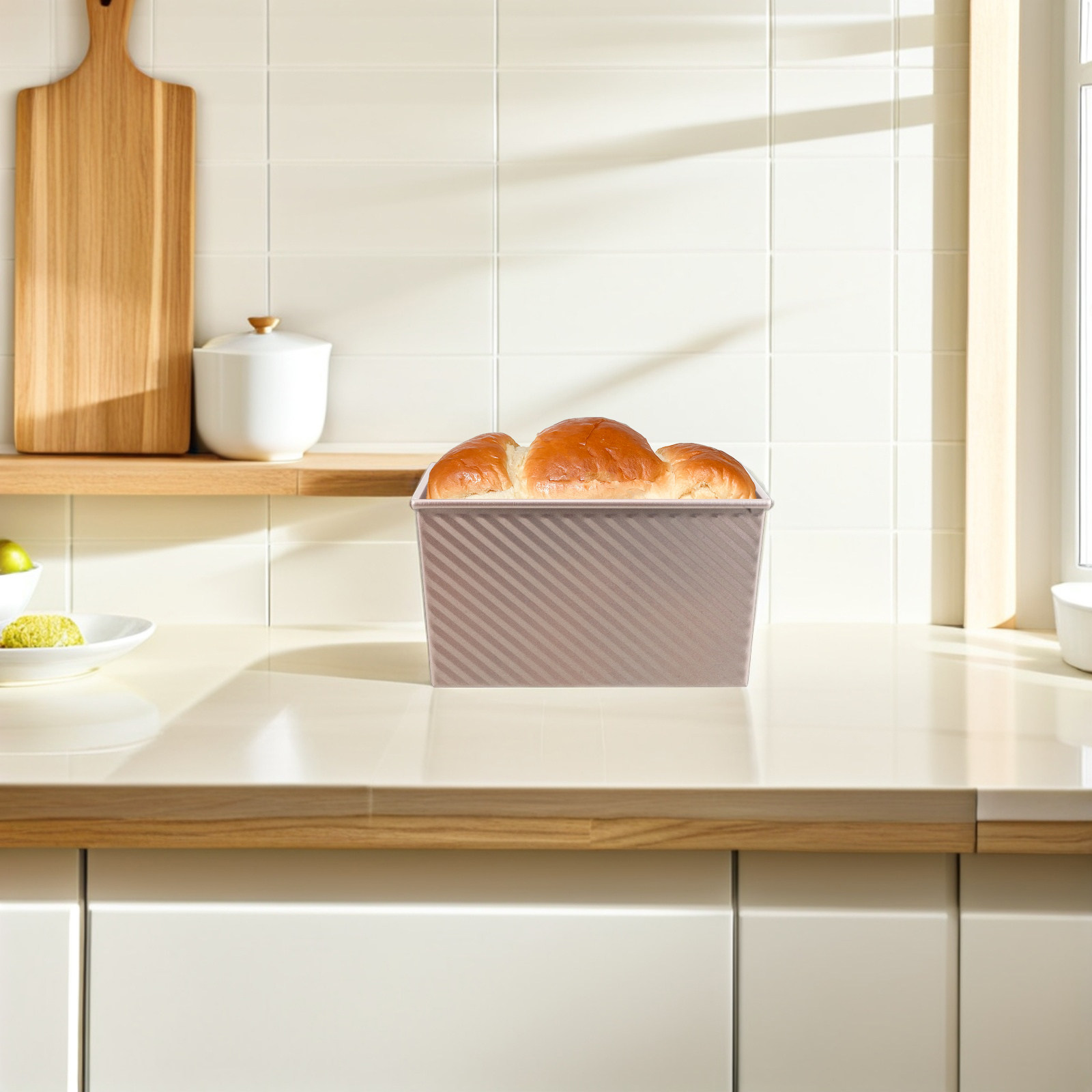 ถาดอบขนมปังสี่เหลี่ยมแบบไม่ติด - Kitchen Baking Pan บทวิจารณ์และราคา