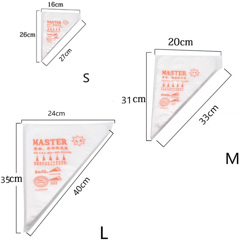 20 ~ 100pcs Disposable Pastry  - Piping Bag Disposable บทวิจารณ์และราคา