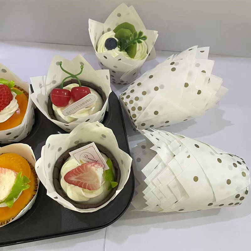 50 ชิ้น/100 ชิ้น ถ้วยเค้กลายดอ - Kitchen Paper For Baking บทวิจารณ์และราคา